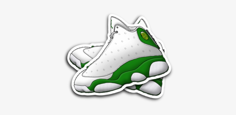 Jordan 13 "ray Allen" Sneaker Sticker - Jordan 13 Retro Ray Allen Pe, transparent png download