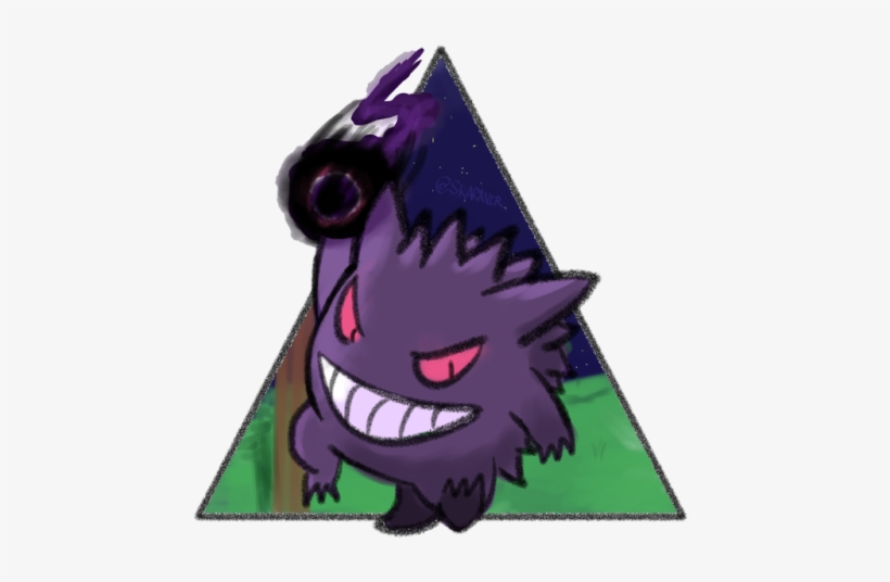 Shiny Gengar If You Like This Drawing I Made, I Opened - Cartoon, transparent png download