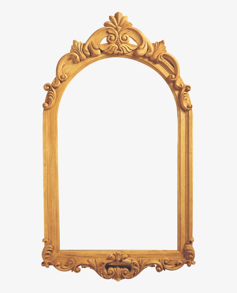 M875 - Wooden Frame Mirror Png, transparent png download