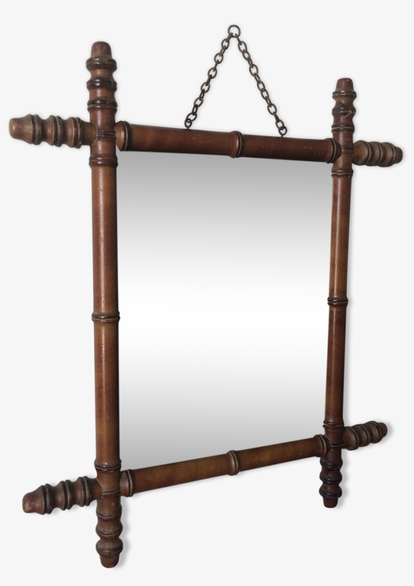 Mirror To Mercury With Bamboo Frame 24x30cm - Table, transparent png download