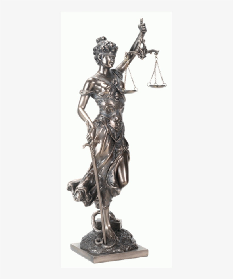 Lady Justice With Scales Bronze Statue At Labeshops, - Lady Justice With Scales Bronze Statue, transparent png download