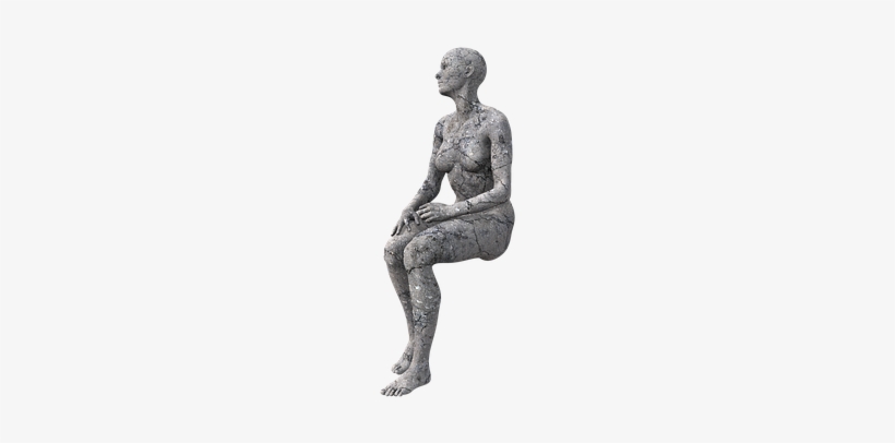 Adult Content Safesearch Woman, Stone Figure, Statue, - Carving, transparent png download