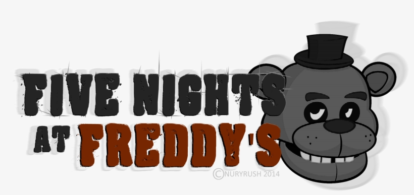 Five Nights At Freddy S Logo By Nuryrush-d83oz46 - Five Nights At Freddy's Freddy, Bonnie, Chica, Foxy,, transparent png download
