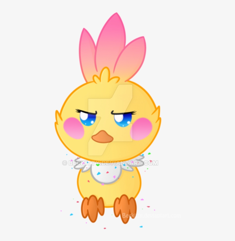 Mon Torchica By Beckitty - Toy Chica As Torchic, transparent png download