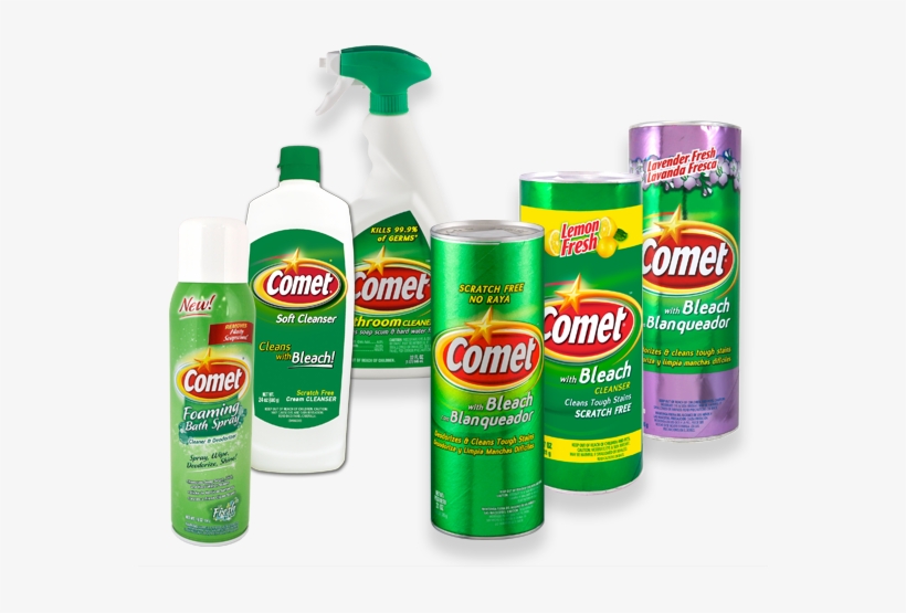 Comet Cleanser With Bleach 21oz, transparent png download