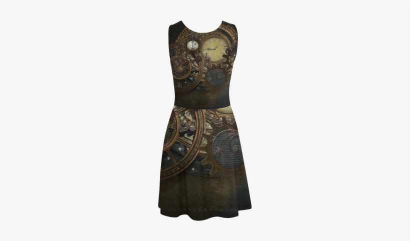 Painting Steampunk Clocks And Gears Atalanta Sundress - Steampunk Clocks Wall Tapestry - Small: 51" X 60" By, transparent png download
