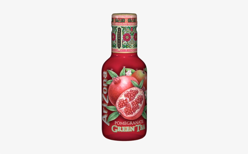 Arizona Iced Tea - Arizona Pomegranate Green Tea (500ml), transparent png download