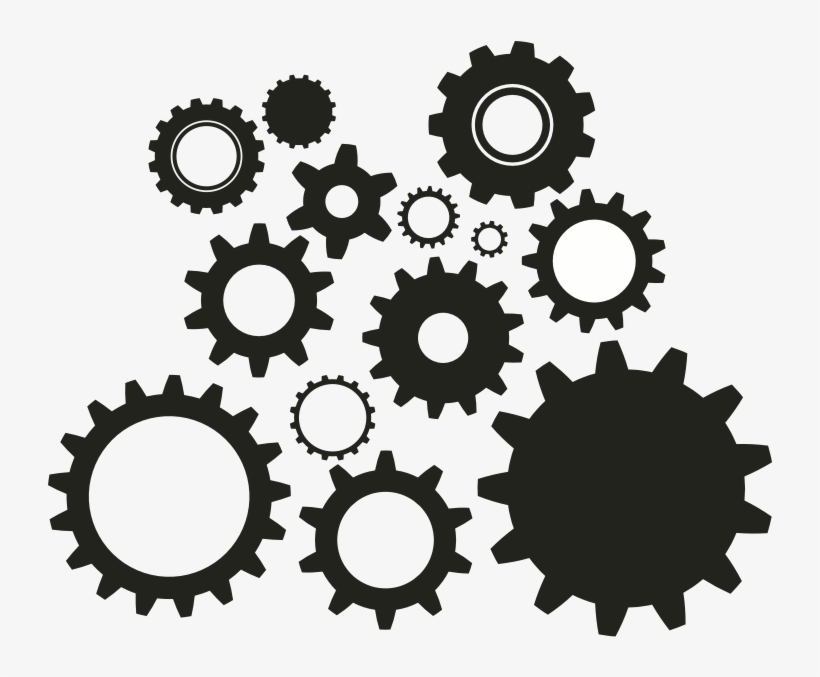Gear Stencil - 5'x7'area Rug, transparent png download