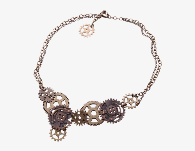 Steampunk Multi-gear Necklace - "steampunk Multi-gear Necklace", transparent png download