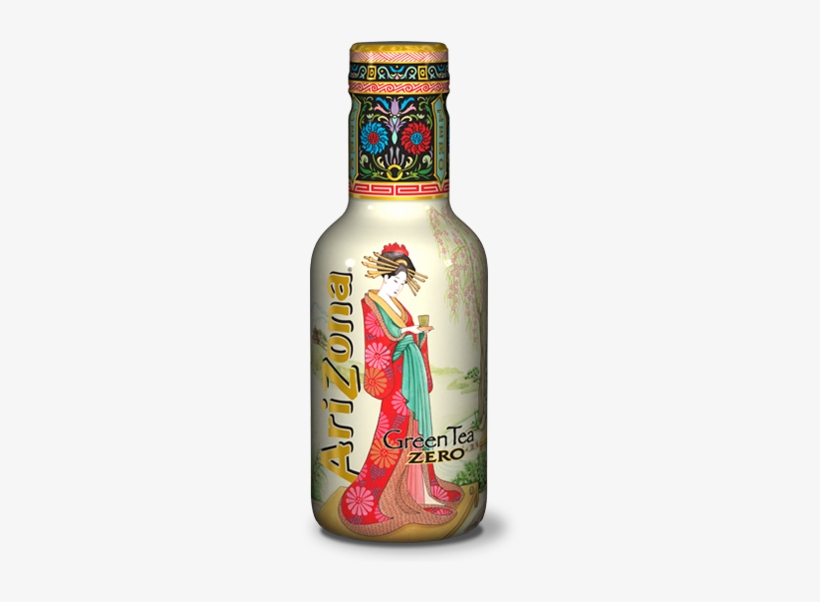 Arizona Green Tea Bottle - Arizona Diet Green Tea With Ginseng - 16 Fl Oz, transparent png download