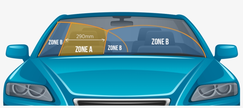 What To Do If Your Windscreen Is Damaged Png - Windscreen B Zone, transparent png download