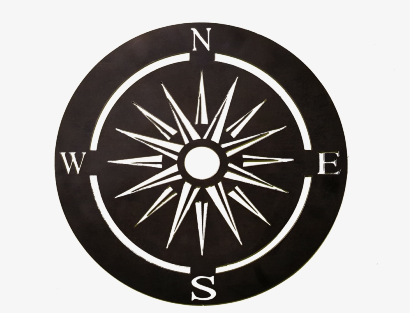 Nautical Star & Compass - Circle, transparent png download