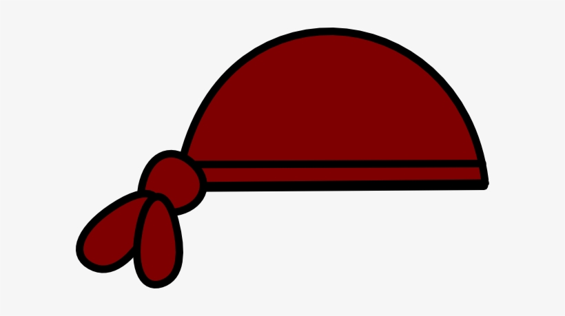 Scarf Clipart Border - Head Bandana Clipart, transparent png download