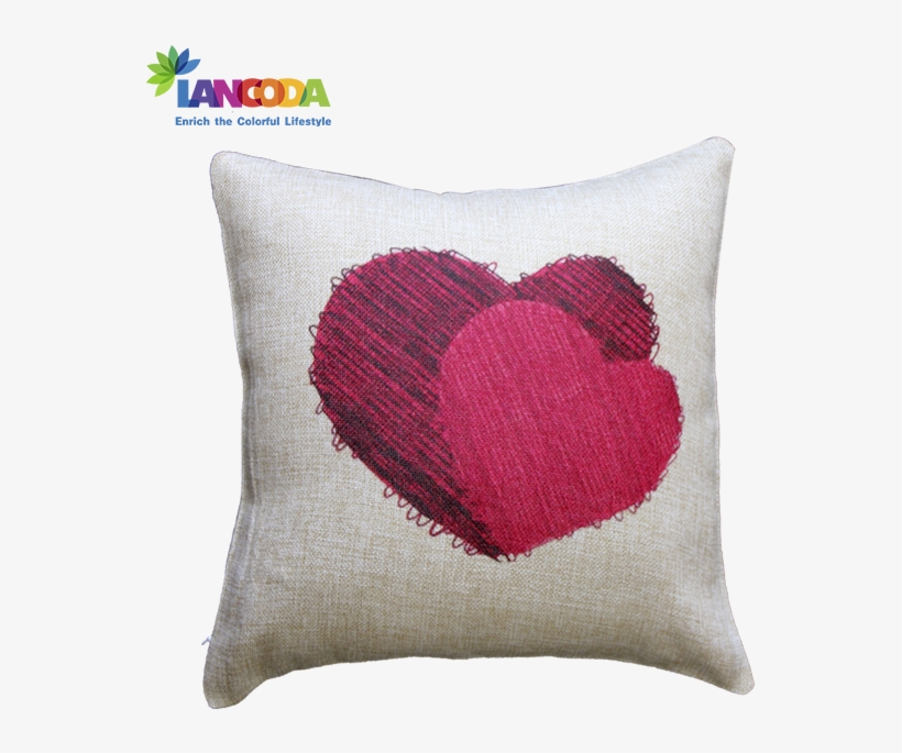 Sublimation Blank Linen Pillow Cover - Linen, transparent png download