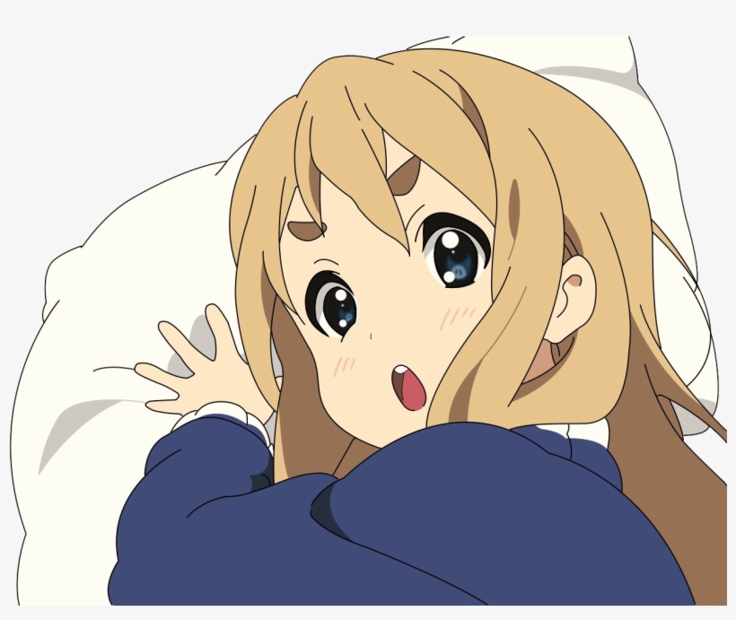 Mugi With A Pillow けい おん 琴 吹 紬 Transparent Png 1778x1000 Free Download On Nicepng