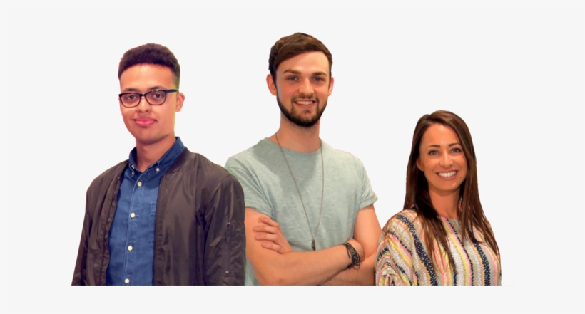 Two Men And A Woman Stand Together Smiling - Ali A's Superchargers Cbbc, transparent png download