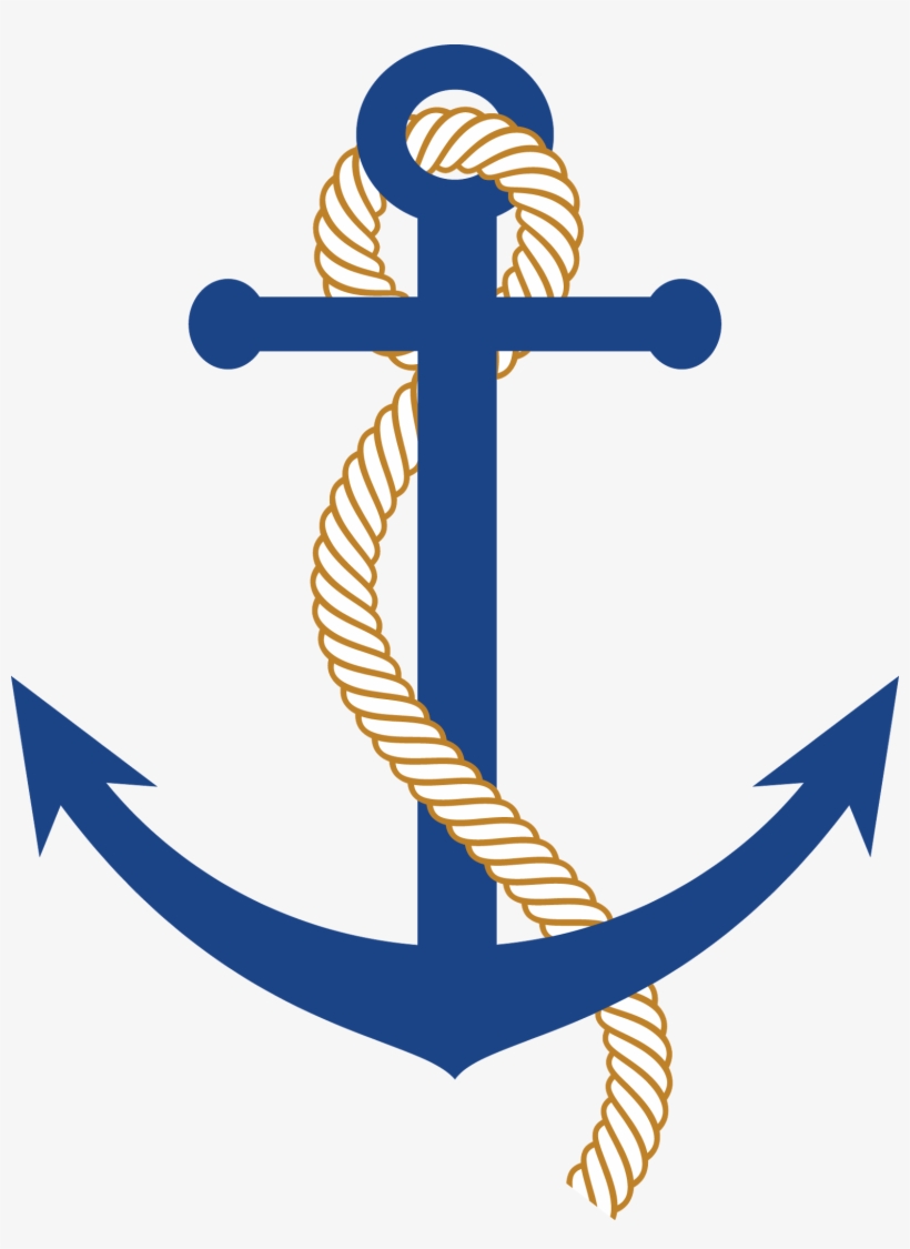 Nautical Star Symbol Transparent Png - Anchor With Rope Clipart Png, transparent png download
