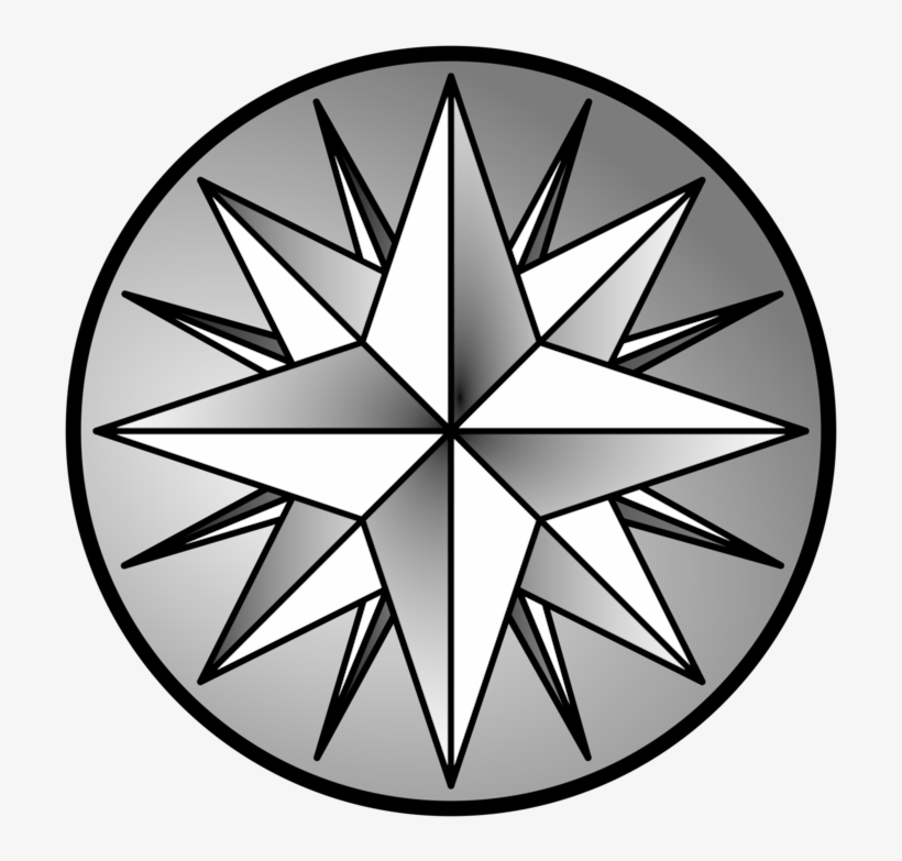 Russian Criminal Tattoos Prison Tattooing Nautical - Rosa De Los Vientos Dibujo, transparent png download