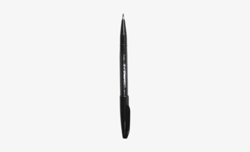 Pentel Fude Touch Sign Pen, Black - Eye Liner, transparent png download