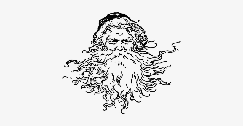 Whitebeardsmall - Santa Face Png Transparent, transparent png download