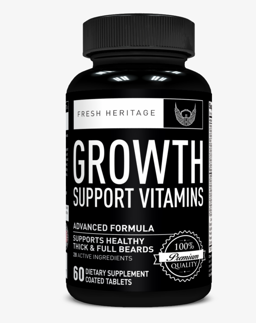 Hair Growth Support Vitamins - Beard, transparent png download