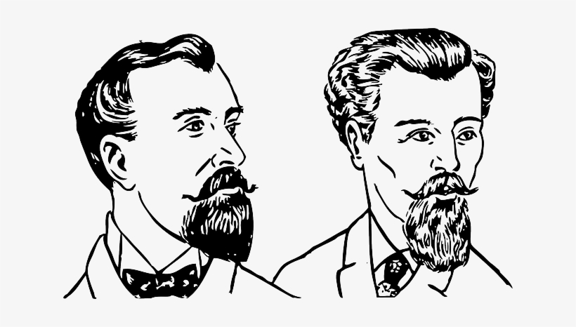 Head, Outline, People, Face, Human, Hair, Men, Beards - Estilos De Barba Antiguos, transparent png download