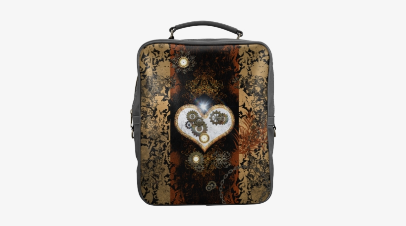 Steampunk, Wonderful Heart, Clocks And Gears Square - Steampunk, Beautiful Heart Shower Curtain, transparent png download