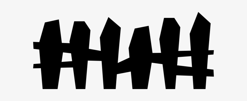 Halloween Fence Clip Art - Black Fence Clipart, transparent png download