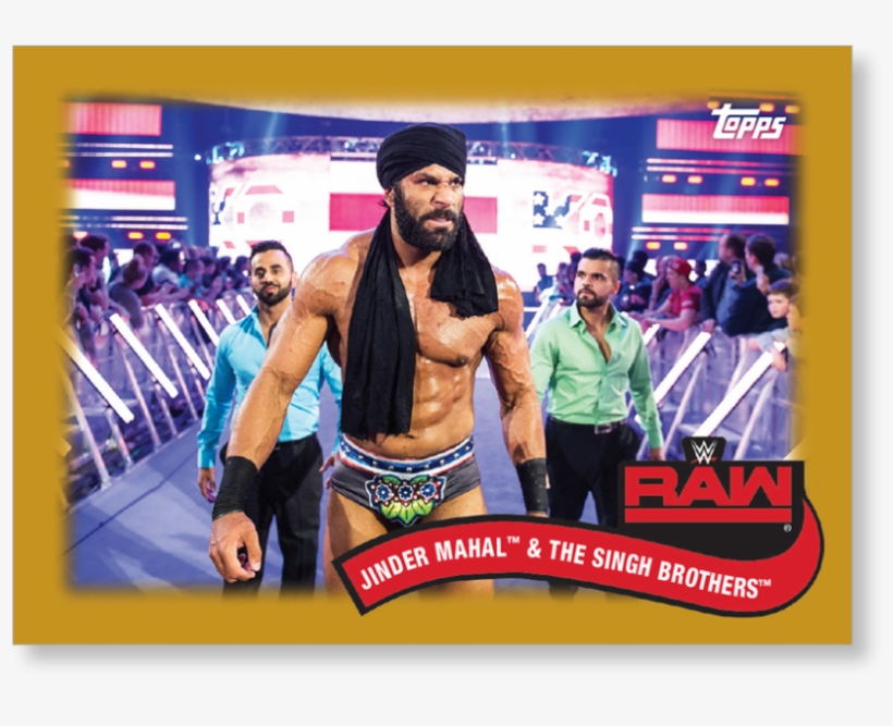 2018 Topps Wwe Heritage Jinder Mahal - Jinder Mahal, transparent png download