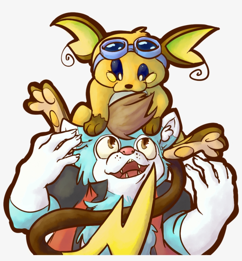 Influenza And Raichu - Cartoon, transparent png download