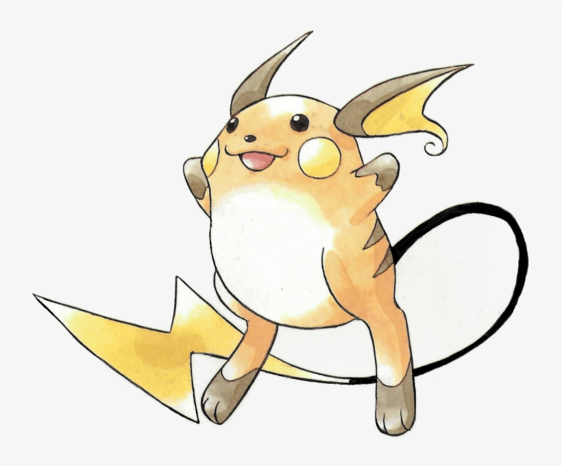 Png - Pokemon Raichu Ken Sugimori, transparent png download