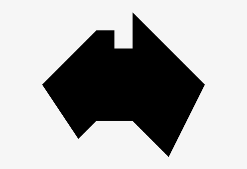 Australia Map Straight Lines Rubber Stamp - Umbrella, transparent png download