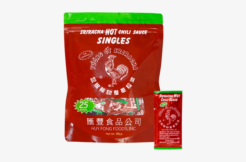 Huy Fong Sriracha Hot Chili Sauce Singles - Sriracha Hot Sauce, transparent png download