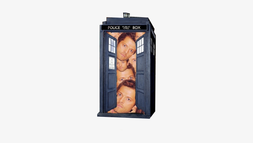 Police Puall Box Misha Collins Castiel Supernatural - Dr Who Iphone 7 Plus Case (tardis Open) 2, transparent png download