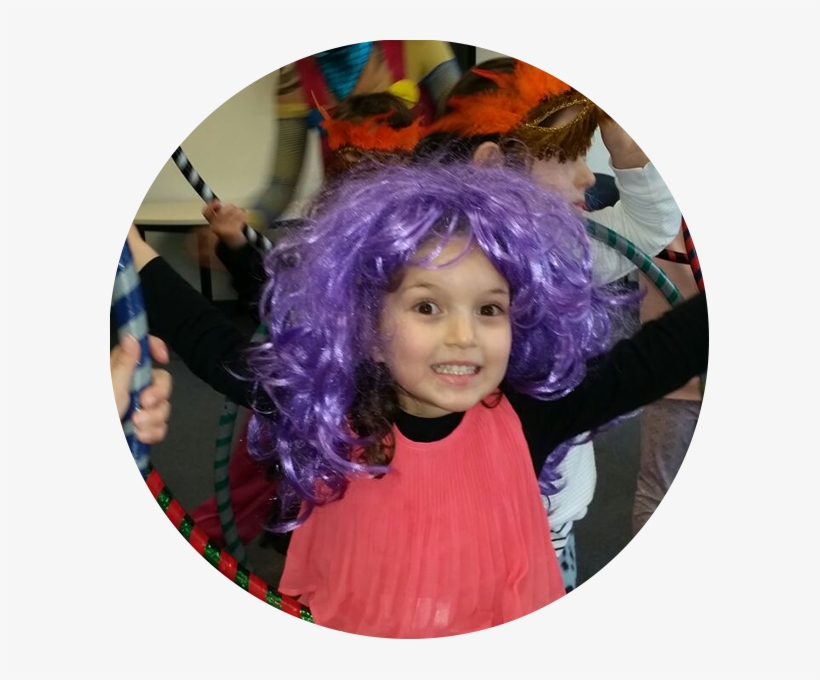 Hula Hoop Kid At Her Hula Hoop Kids Party For Her 5th - Children's Party, transparent png download
