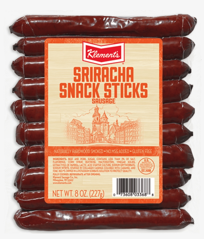 Klement's Snack Sticks, Teriyaki, 8 Ounce, transparent png download
