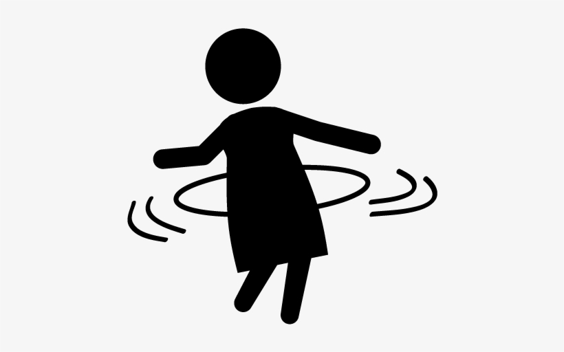 View All Images-1 - Clip Art Black And White Hula Hoop Transparent PNG