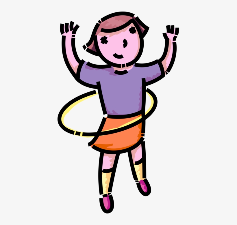 Vector Illustration Of Primary Or Elementary School - Hula Hoop Clip Art, transparent png download