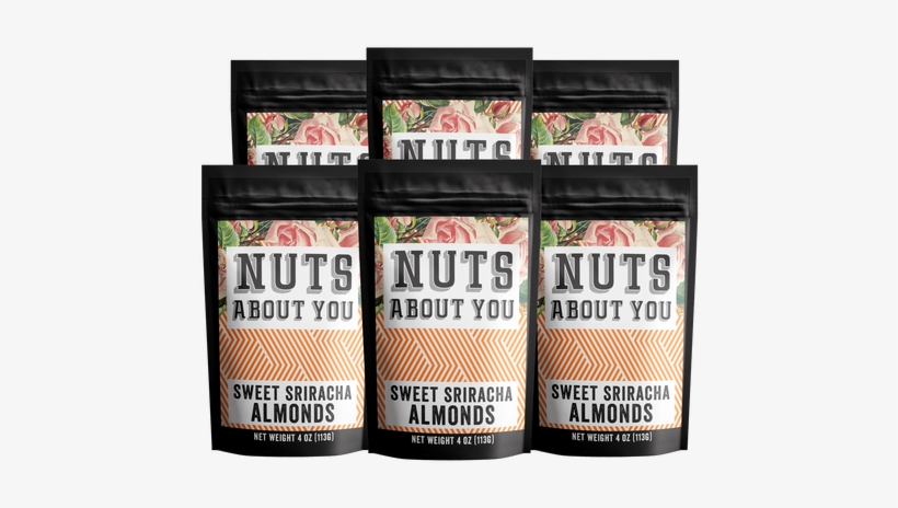 Nuts About You Sweet Sriracha Almonds 4 Oz Pouches, transparent png download