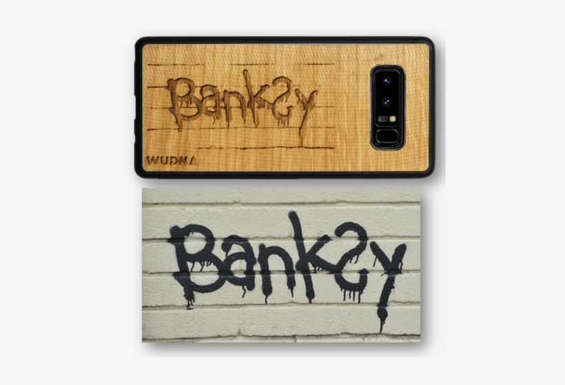Slim Wooden Phone Case - Banksy Artwork, transparent png download