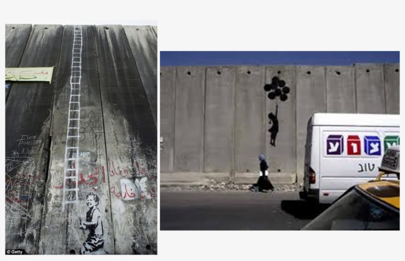 Wsr B - Banksy Palestine Wall Ladder, transparent png download