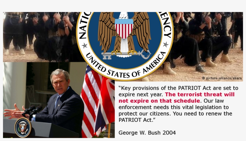 2004 Geoge W - Nsa - National Security Agency Round Ornament, transparent png download
