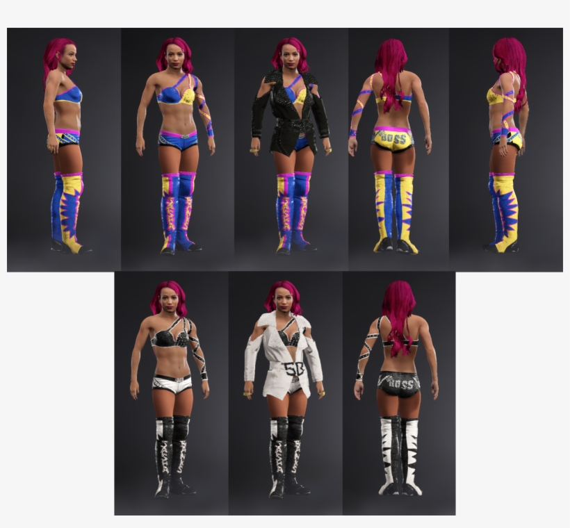2qm3jif - Sasha Banks Attire 2k18, transparent png download