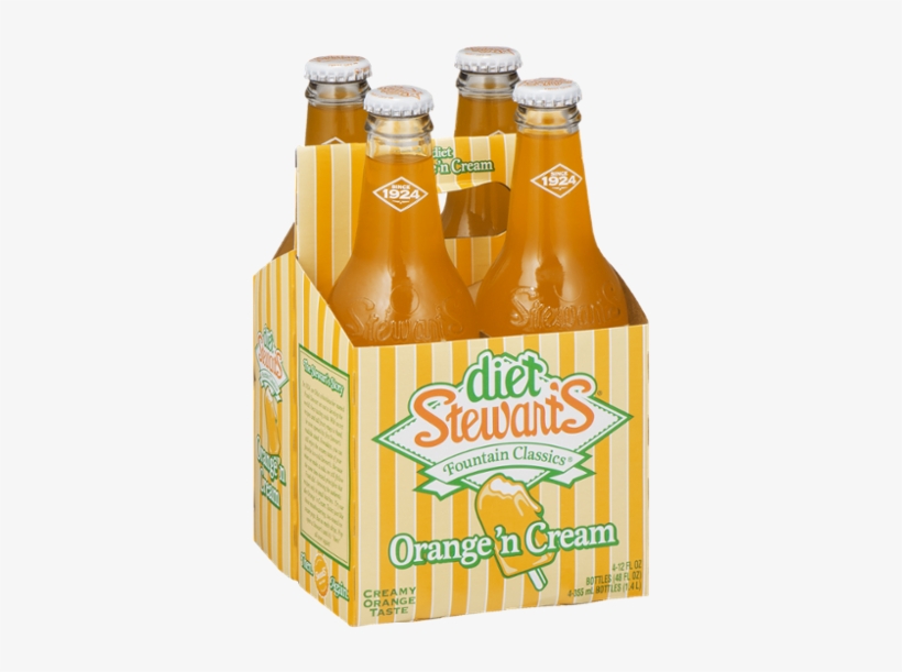 Stewarts Diet Fountain Classics Soda, Orange 'n Cream, transparent png download