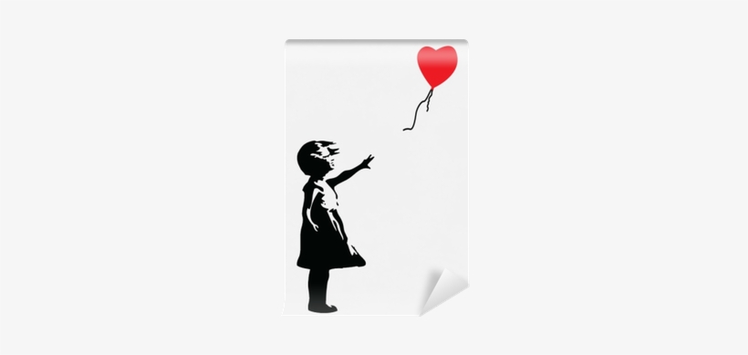 Banksy Girl With Balloon Wall Sticker, transparent png download