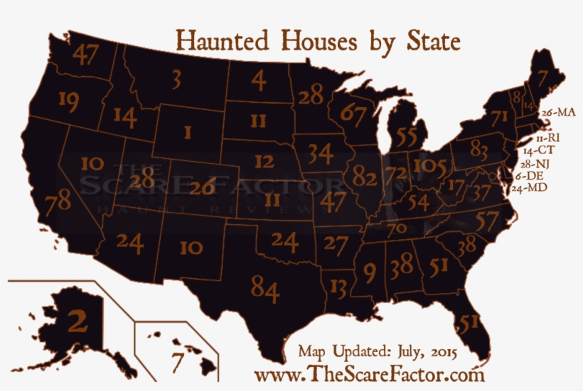 The Scare Factor - Blue Map Of United States, transparent png download