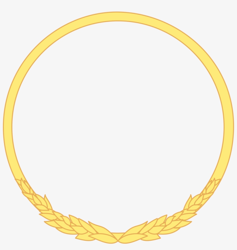 Yellow Frame Pictures To Pin On Pinterest - Wikimedia Commons Wreath Svg, transparent png download