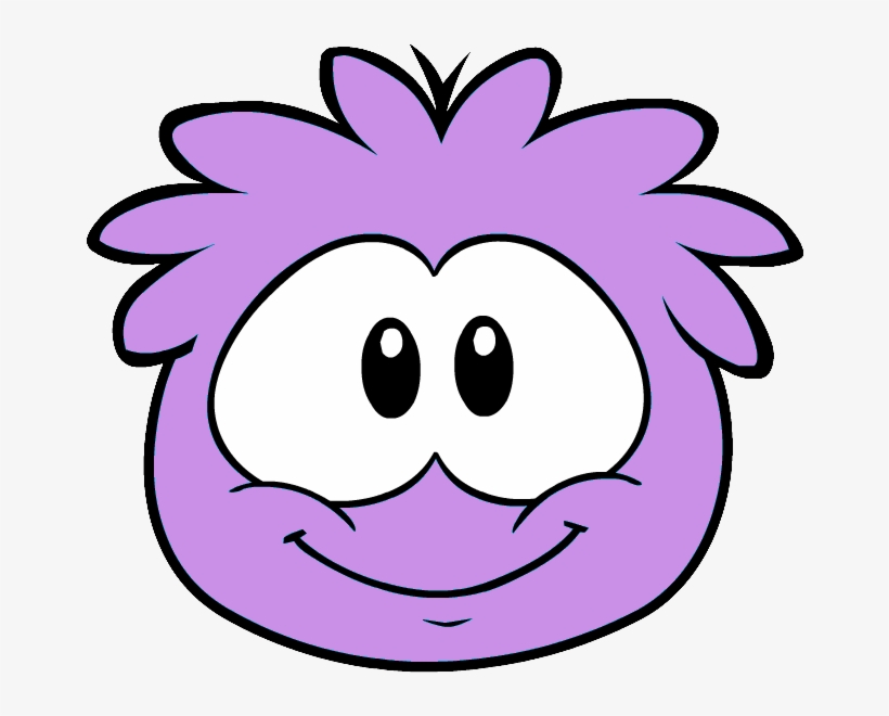 Light Purple Puffle - Water Molecule With Face, transparent png download