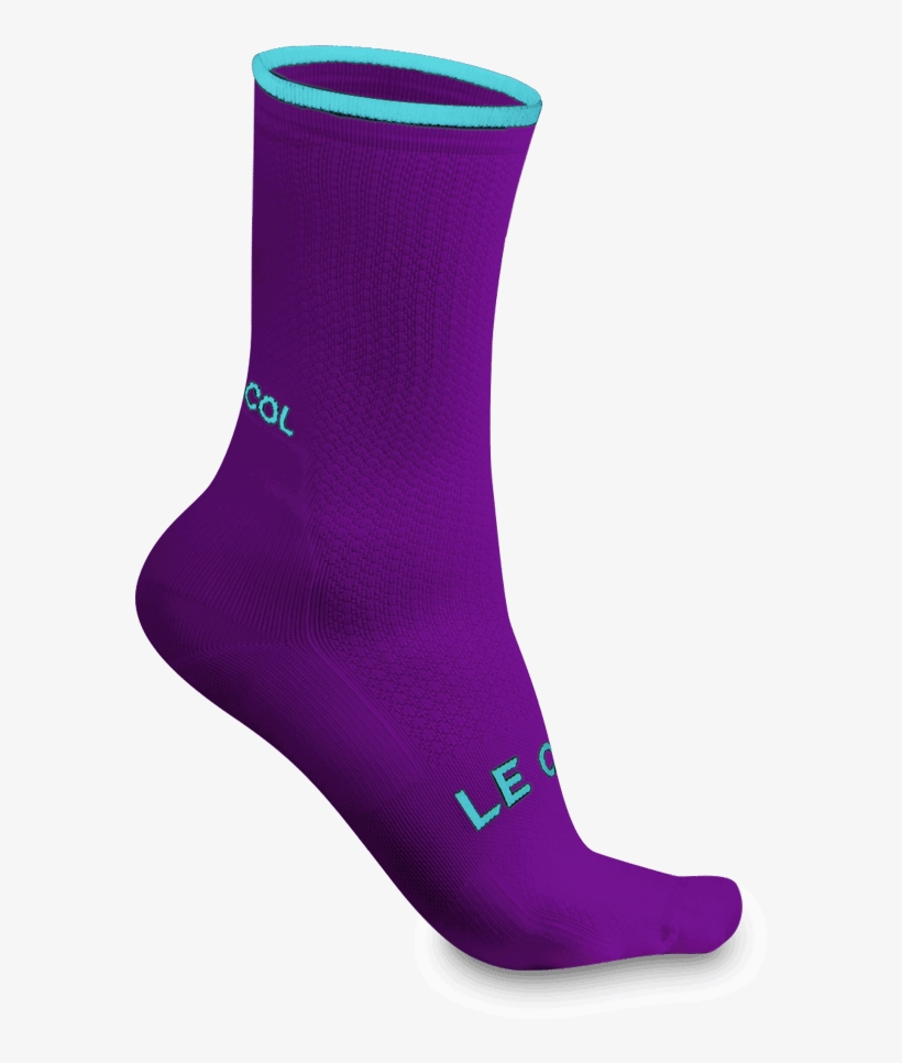 Cycling Socks Purple/light Blue - Blue, transparent png download