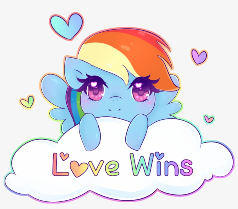 Nekocakeart, Cloud, Cute, Gay Pride, Heart, Lovewins, - Cute Lgbt Rainbow Heart, transparent png download
